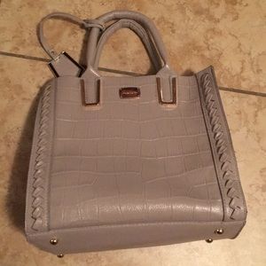 Taupe colored purse